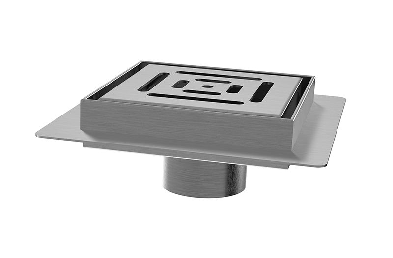 HX603- Ralo Quadrado Reto com Borda e em design invisível